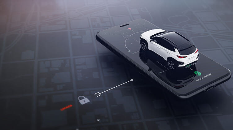 Digital Key in phone for a vehicle image